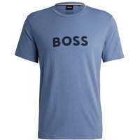 BOSS T-Shirt T-Shirt RN mit großem BOSS Logoprint