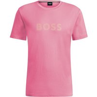 BOSS T-Shirt T-Shirt RN mit großem Markenprint auf der Brust