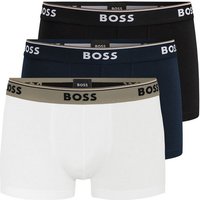 BOSS Trunk Cotton Stretch (3-St) mit umlaufend eingewebtem Markenschriftzug