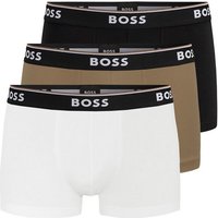 BOSS Trunk Cotton Stretch (3-St) mit umlaufend eingewebtem Markenschriftzug