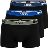 BOSS Trunk Cotton Stretch (3-St) mit umlaufend eingewebtem Markenschriftzug