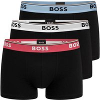 BOSS Trunk Cotton Stretch (3-St) mit umlaufend eingewebtem Markenschriftzug