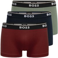 BOSS Trunk Cotton Stretch (3-St) mit umlaufend eingewebtem Markenschriftzug