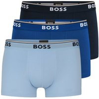 BOSS Trunk Cotton Stretch (3-St) mit umlaufend eingewebtem Markenschriftzug