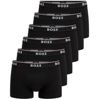 BOSS Trunk Cotton Stretch (6-St) mit umlaufend eingewebtem Markenschriftzug