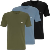 BOSS Unterziehshirt Classic T-Shirt (3-St) mit fein geripptem Rundhalsausschnitt