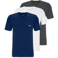 BOSS Unterziehshirt Classic T-Shirt (3-St) mit fein geripptem Rundhalsausschnitt