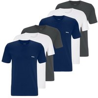 BOSS Unterziehshirt Classic T-Shirt (6-St) mit fein geripptem Rundhalsausschnitt