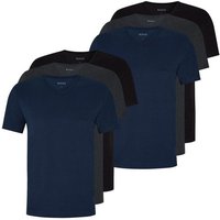 BOSS Unterziehshirt Classic T-Shirt (6-St) mit fein geripptem V-Ausschnitt