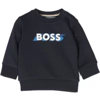 Baumwoll-Crewneck-Sweatshirt Hergestellt in Indien Boss