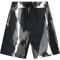 Baumwoll-Shorts mit Print Hugo Boss