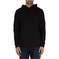 Baumwoll-Sweatshirt mit Frontlogo-Patch Boss