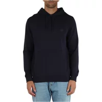 Baumwoll-Sweatshirt mit Frontlogo-Patch Boss