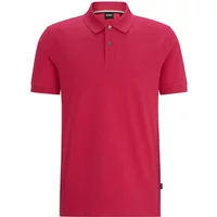 Bio-Baumwolle Pallas Polo Shirt Dunkelrosa Hugo Boss