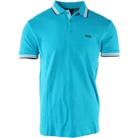 Blau Baumwoll Polo Regular Fit Hugo Boss