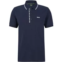 Blau Gestreiftes Poloshirt Hugo Boss