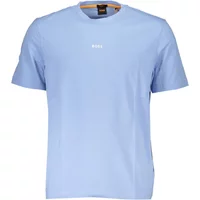 Blau Kurzarm Baumwoll T-Shirt Hugo Boss