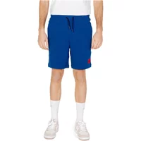 Blaue Baumwollshorts mit Taschen Hugo Boss