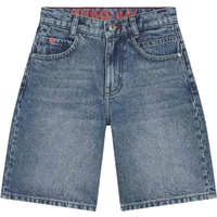 Blaue Denim Bermuda Shorts Hugo Boss