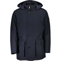 Blaue Kapuzenjacke Osiass Stil Hugo Boss