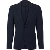 Blaue Seersucker Jacke Slim Fit Hugo Boss