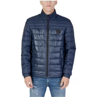 Blaue Zip-Up Rollkragenjacke Hugo Boss