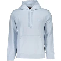 Blauer Baumwoll-Hoodie mit Logo Hugo Boss