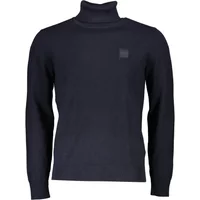 Blauer Pullover mit langen Ärmeln und Logo-Stickerei Hugo Boss