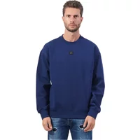 Blauer Regular Fit Baumwoll-Sweatshirt Hugo Boss