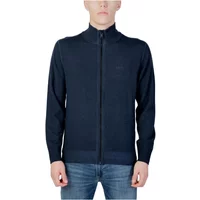 Blauer Rollkragen-Cardigan für Männer Hugo Boss