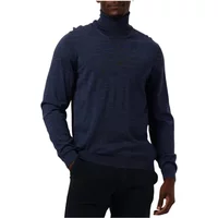 Blauer Rollkragenpullover für Männer Winterstil Hugo Boss