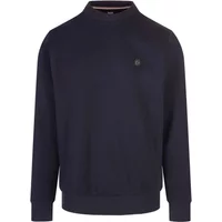 Blauer Rundhals-Sweatshirt mit Monogramm-Patch Hugo Boss