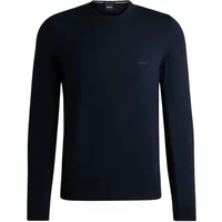 Blauer Rundhalspullover Hugo Boss