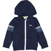 Blauer Zip-Hoodie-Pullover Hugo Boss