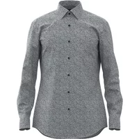 Blaues Slim Fit Gemustertes Hemd Hugo Boss