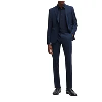 Blaues Wollmischung Slim Fit Anzug Hugo Boss