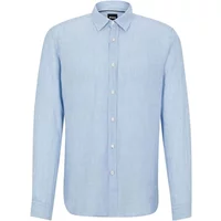 Casual Leinen Chambray Hemd Hugo Boss