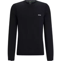 Dunkelblaue Baumwollpullover Hugo Boss