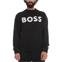 Einfarbiger Crewneck Sweatshirt mit Maxi-Logo Boss