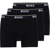 Elastische Baumwoll-Boxershorts 3er-Pack Schwarz Hugo Boss