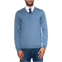 Eleganter V-Ausschnitt Pullover aus Wolle Boss