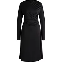 Elegantes Jerseykleid mit gerafften Schultern Hugo Boss