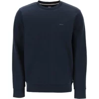 French Terry Crewneck Sweatshirt Boss