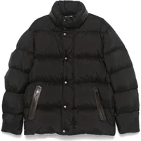 Gepolsterte Schwarze Jacke mit Steppdesign Hugo Boss