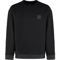 Gerippter Crew-Neck-Sweatshirt mit Schlüsselanhänger-Charme Hugo Boss