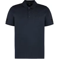 Geripptes Baumwoll-Poloshirt Hugo Boss