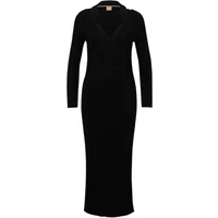 Geripptes Strickkleid mit Cut-Outs Hugo Boss