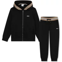 Gestreifter Logo Hoodie und Hose Set Hugo Boss