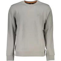 Grauer Baumwoll-Sweatshirt mit Applikation Hugo Boss