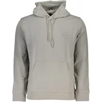 Grauer Hoodie mit Logo Hugo Boss